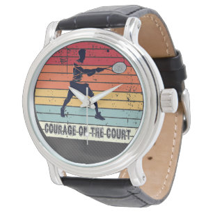 Courage on the Court - Für Tennisfans Armbanduhr