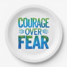 Courage over fear pappteller
