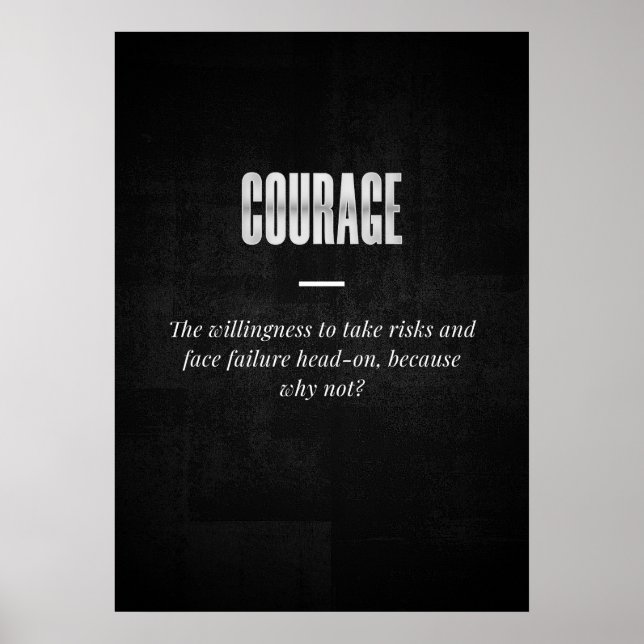 Courage Poster (Vorne)