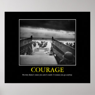 Courage — Tagesdruck Poster