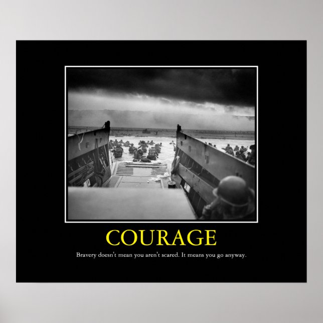 Courage — Tagesdruck Poster (Vorne)