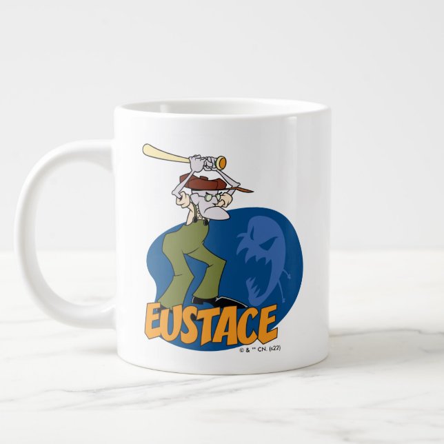 Courage the Cowardly Dog Eustace Graphic Jumbo-Tasse (Links)
