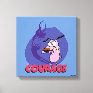 Courage the Cowardly Dog Shadow Graphic Leinwanddruck