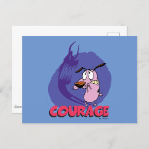 Courage the Cowardly Dog   Shadow Graphic Postkarte