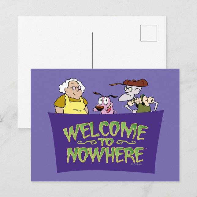 Courage the Cowardly Dog | Welcome To Nowhere Postkarte (Vorne/Hinten)