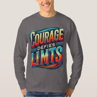 Courage trotzt Grenzen lange Ärmel T-Shirt
