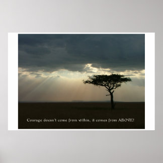 Courage von oben poster