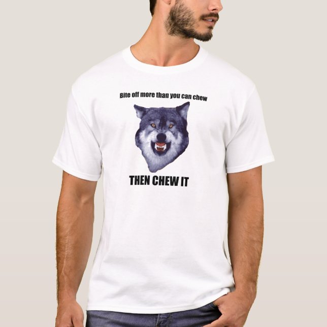 Courage Wolf T-Shirt (Vorderseite)