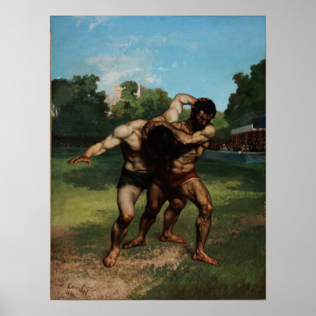 Courbet - Die Wrestler Poster (Vorne)