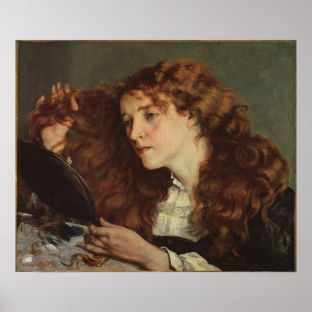 Courbet - Jo Das schöne irische Mädchen Poster (Vorne)