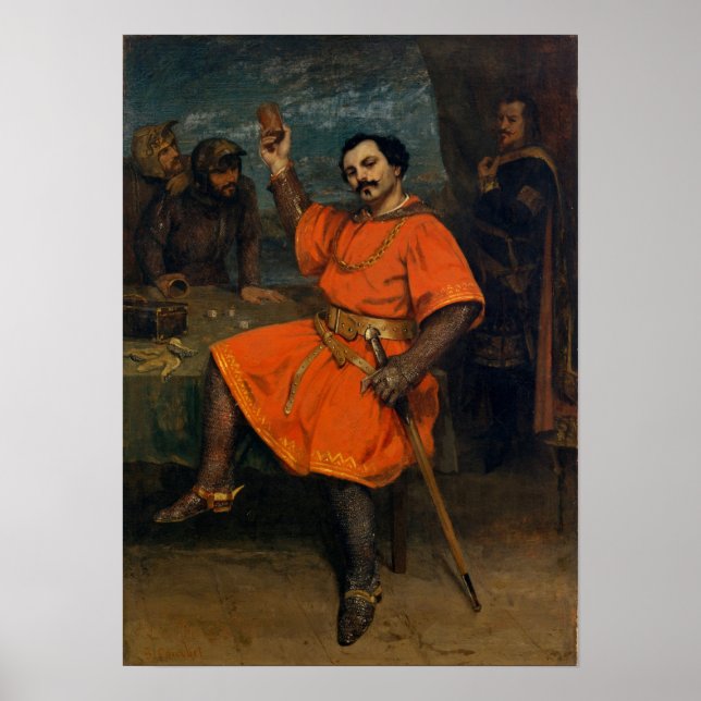 Courbet - Louis Gueymard als Robert Le Diable Poster (Vorne)