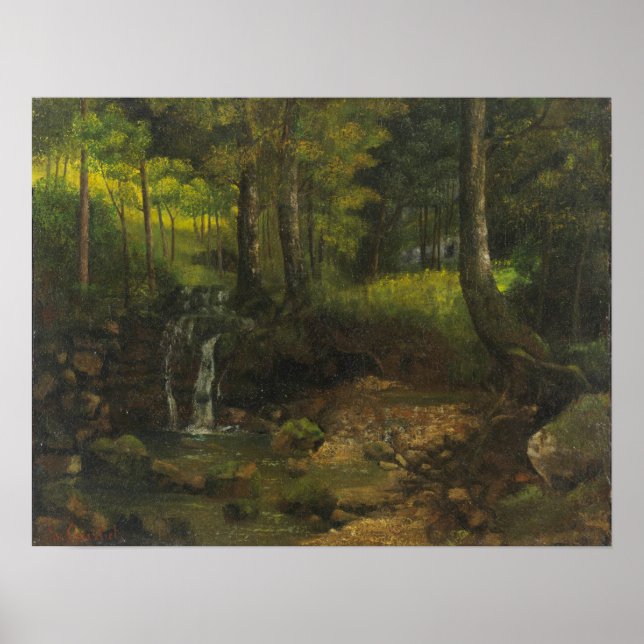 Courbet - Wald Poster (Vorne)