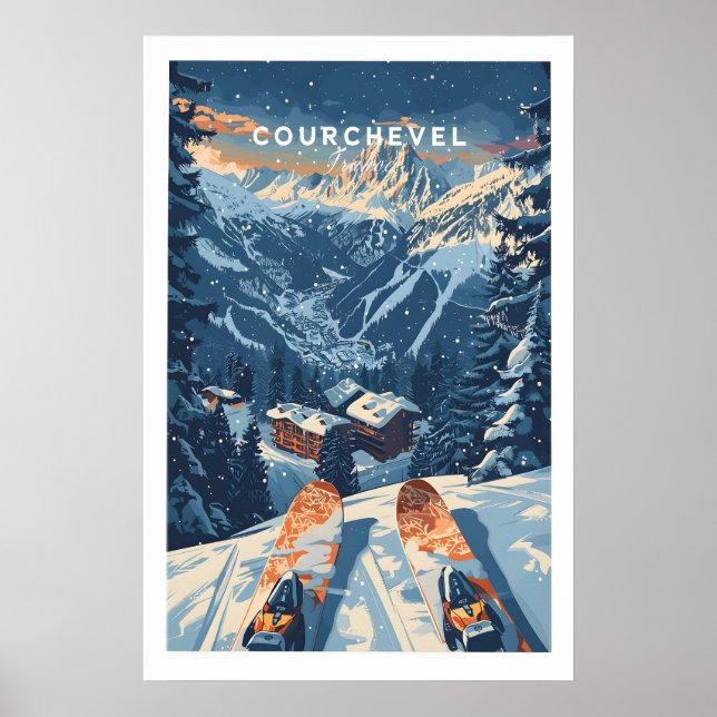 Courchevel Druck Frankreich 1 Poster (Vorne)