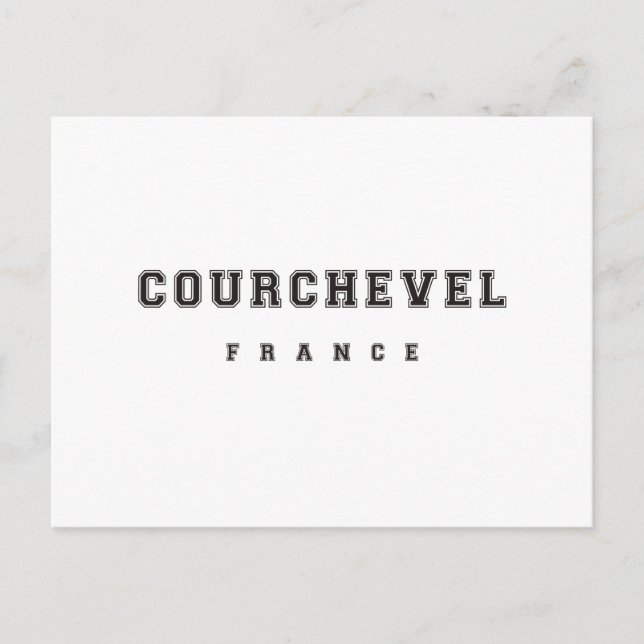 Courchevel France Postkarte (Vorderseite)