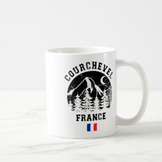 Courchevel Frankreich Alpen Skigebiet Alpen Kaffeetasse