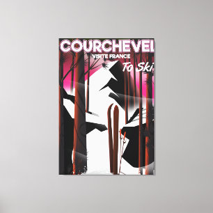 Courchevel, Frankreich Skireiseplakat Leinwanddruck