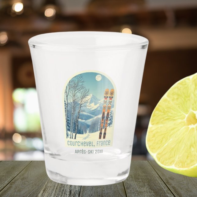 Courchevel Frankreich Urlaub Après Ski-Glas Schnapsglas (Von Creator hochgeladen)