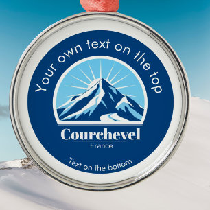 Courchevel Frankreich Weihnachtsschmuck Blauer Ber