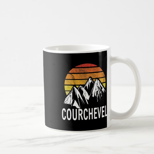 Courchevel Les Trois Vallees Frankreich Skipass Kaffeetasse (Rechts)