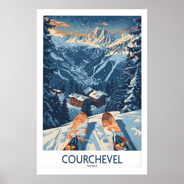 Courchevel Poster Frankreich 1 (Vorne)
