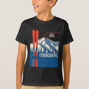 Courchevel Skiausrüstung - Skifahren auf dem Courc T-Shirt