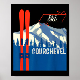 Courchevel Skifahren - Courchevel Bergskifahren  Poster