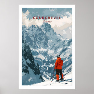 Courchevel-Skiplakat 1 Poster