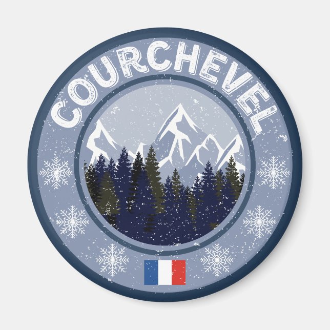 Courchevel Skistation Magnet (Vorne)