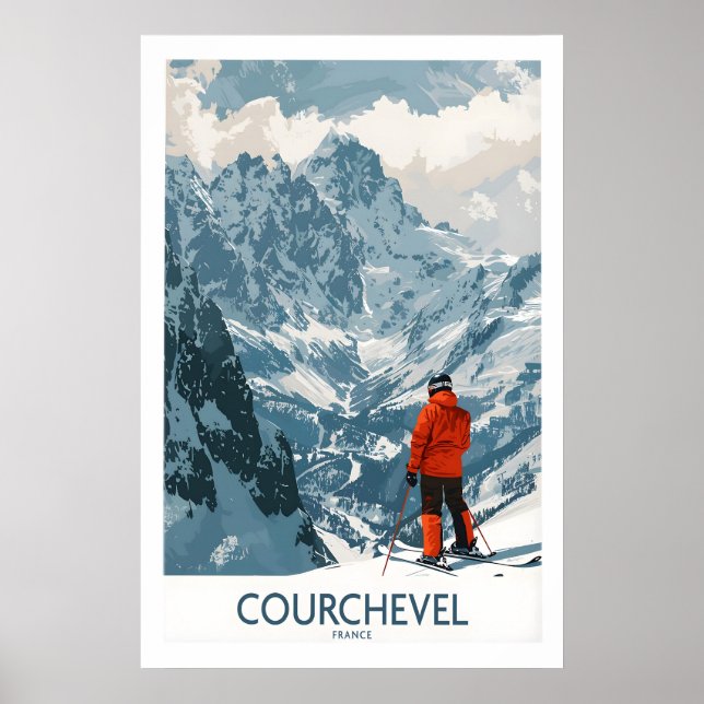 Courchevel Wall Art 1 Poster (Vorne)