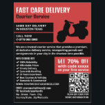 Courier Moped Design, Kurierdienstwerbung Flyer<br><div class="desc">Courier Moped Design,  Courier Service Advertising Flyer durch den Business Card Store.</div>