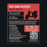 Courier Moped Design, Kurierdienstwerbung Flyer<br><div class="desc">Courier Moped Design,  Courier Service Advertising Flyer durch den Business Card Store.</div>