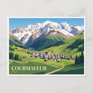 Courmayeur Italien Postkarte