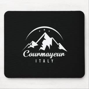 Courmayeur Italien Ski Resort Skifahren Snowboarde Mousepad