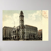 Court House, Canton Ohio, 1910 Vintag