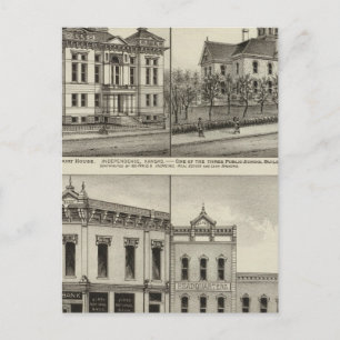 Court House, Kansas Postkarte