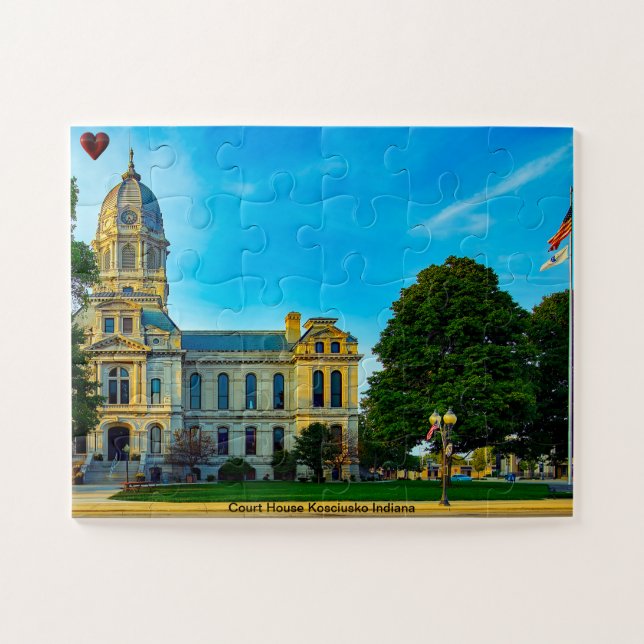 Court House Kosciusko Indiana Puzzle (Horizontal)