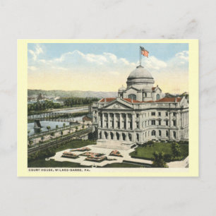 Court House, Wilkes-Barre, Pennsylvania Vintag Postkarte