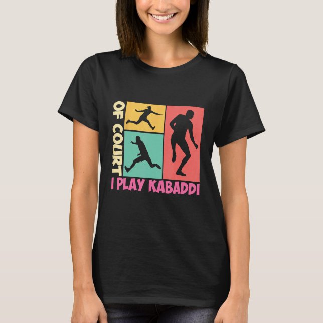 Court I spiele Kabaddi Player India Sports T-Shirt (Vorderseite)