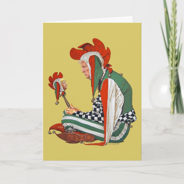 Court Jester Birthday Greeting Card Karte (Vorderseite)