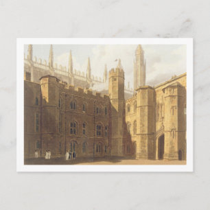 Court of King's Uni, Cambridge, from 'The Hist Postkarte