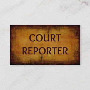 Court Reporter Business Card Visitenkarte