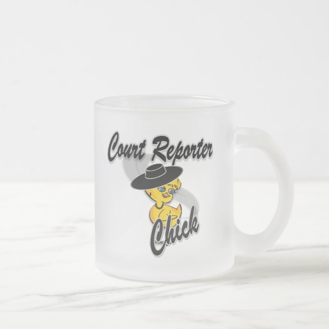 Court Reporter Chick #4 Mattglastasse (Rechts)