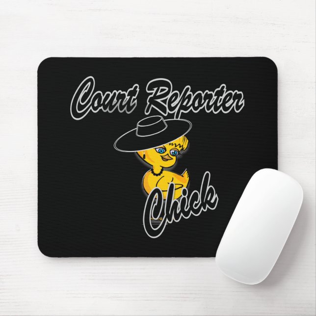Court Reporter Chick #4 Mousepad (Mit Mouse)