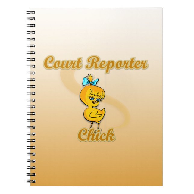 Court Reporter Chick Notizblock (Vorderseite)
