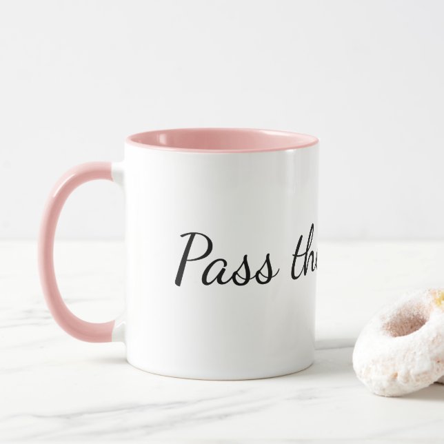 Court Reporter Depo Mug - Pass the witness. Tasse (Mit Donut)