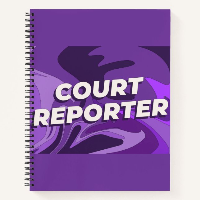 Court Reporter-Notebook Notizbuch (Vorderseite)