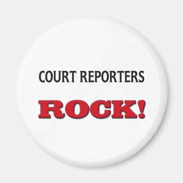 Court Reporter Rock Magnet (Vorne)