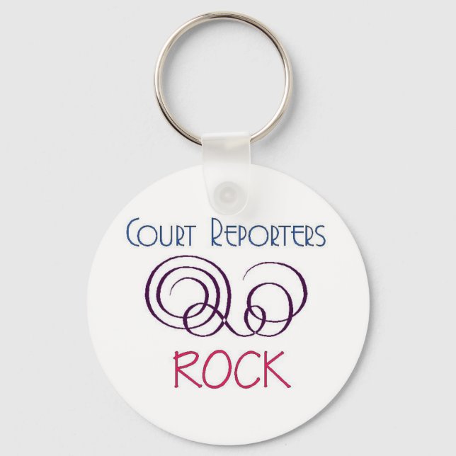 Court Reporter Rock Schlüsselanhänger (Vorderseite)