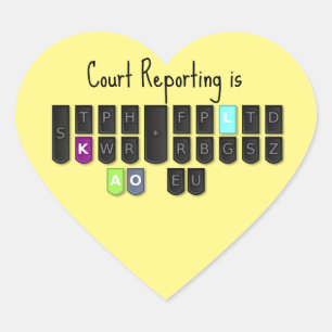 Court Reporting ist Cool Steno Keyboard Stickers