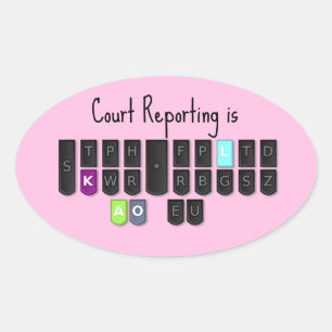 Court Reporting ist Cool Steno Keyboard Stickers